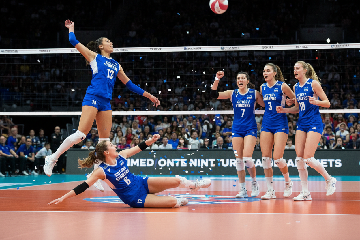 female volley team